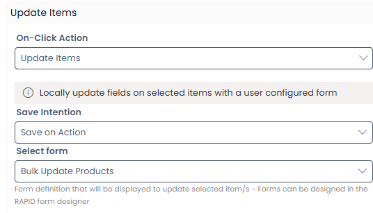 Configure the menu